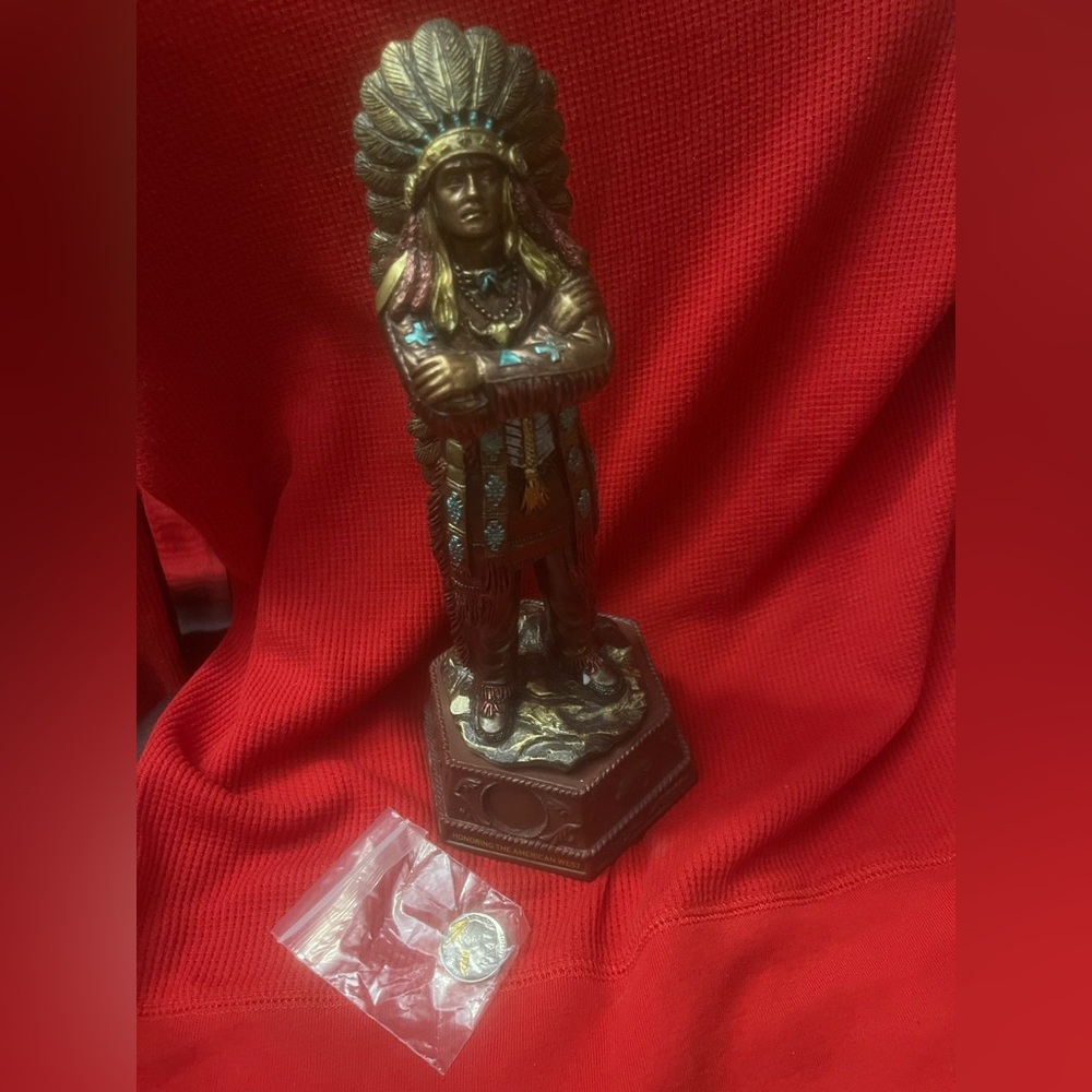 Cold Cast Bronze Chief Sculpture